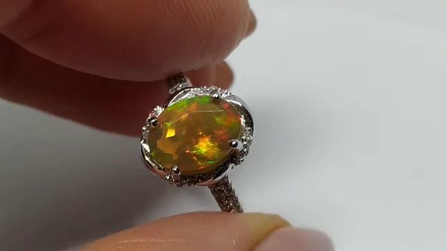 Кольцо с получерным (шоколадным) эфиопским опалом 1.42ct, лампы смотреть онлайн
