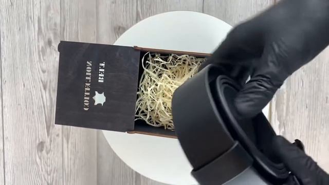 Мужской кожаный ремень Polo черный смотреть онлайн