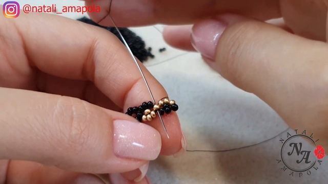 БРАСЛЕТ КОСИЧКА из бисера/ЦЕПОЧКА из бисера/Beaded bracelet/Beaded chain/Natali Amapola смотреть онлайн