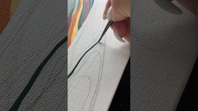 Картина горы | Радужные горы | Интерьерная картина #art #painting смотреть онлайн