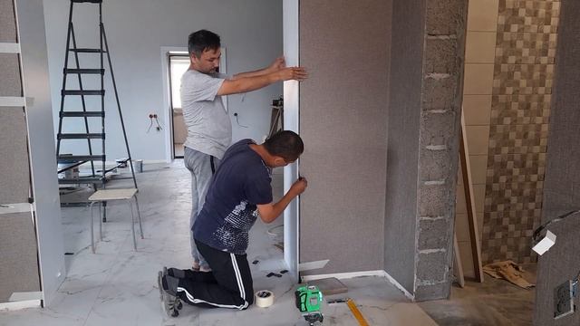 Арка. Эшик порталига добор урнатиш. Eshik Portali Ga MDF Dobor O'rnatish.