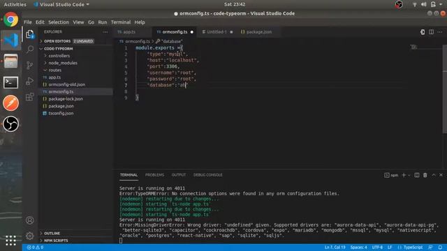 Connection using Ormconfig & .Env file | #3 | Node Js TypeORM MySql in Hindi смотреть онлайн