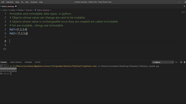 Immutable vs Mutable Objects in Python смотреть онлайн