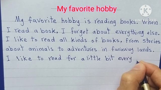My favorite hobby paragraph | Essay on hobby | paragraph about favorite hobby смотреть онлайн