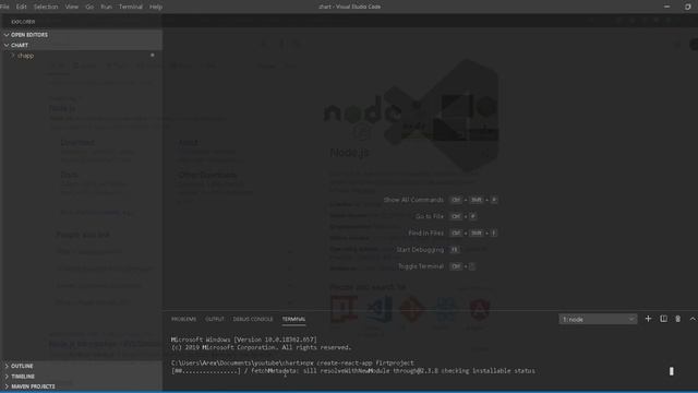 How to Setup Node and create React app смотреть онлайн
