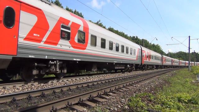 ЭП1М-597 с поездом, перегон Агрыз - Уром смотреть онлайн