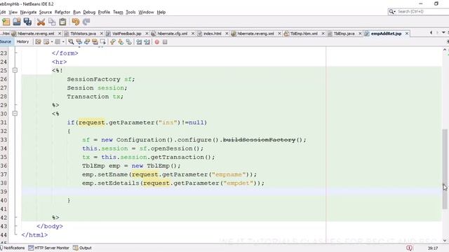Enterprise Java Tutorial: Hibernate application to store and retrieve employee details смотреть онлайн