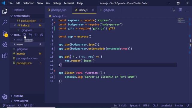 Build a Text to Speech App in Node.js and Express Using Google Text to Speech (GTTS) Library смотреть онлайн