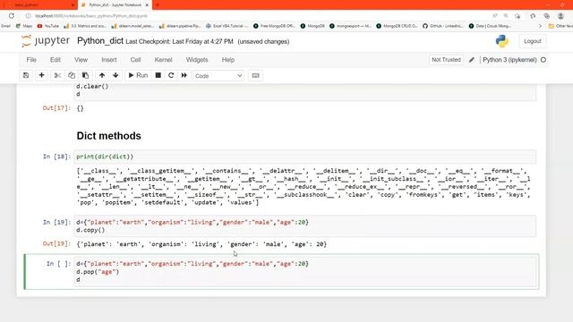 Python basics day 16-Dictionary methods(part-2) смотреть онлайн