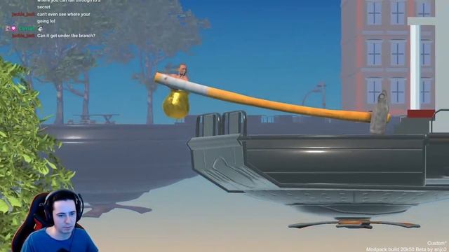 Giant Hammer Mod On New Level - MODDED Getting Over It With Bennett Foddy смотреть онлайн