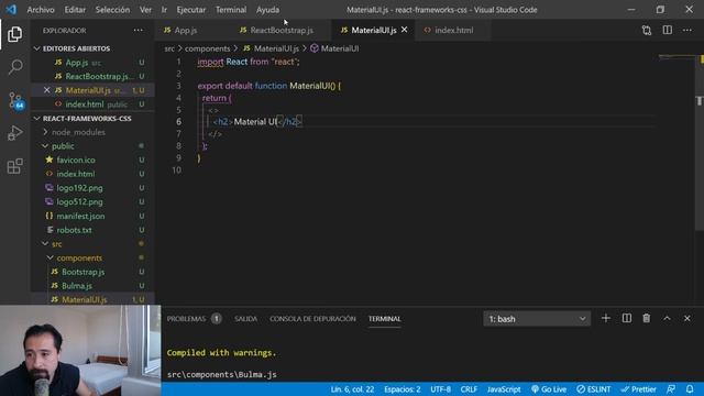 Curso React: 26. React Bootstrap & Material UI - jonmircha смотреть онлайн