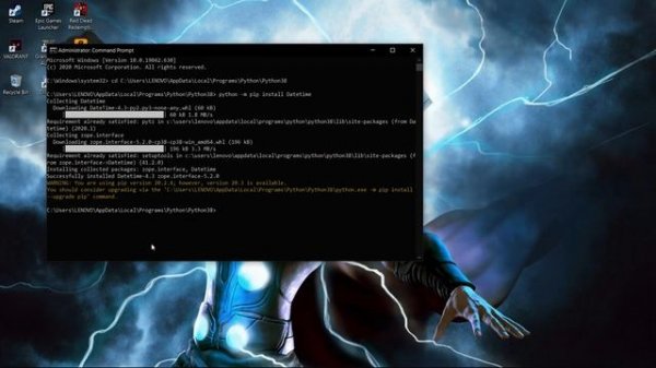 How To Install Datetime Module In Latest Versions Of Python (Windows)