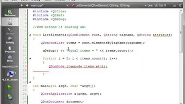 C++ Qt 95 Read XML with DOM смотреть онлайн