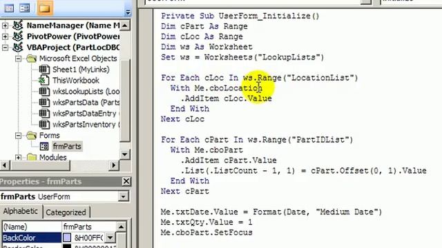 Excel VBA UserForm ComboBox Lists смотреть онлайн