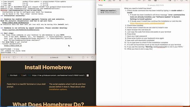 How to install brew on mac OS ventura - m1 pro chip | Cara install brew di mac OS ventura смотреть онлайн