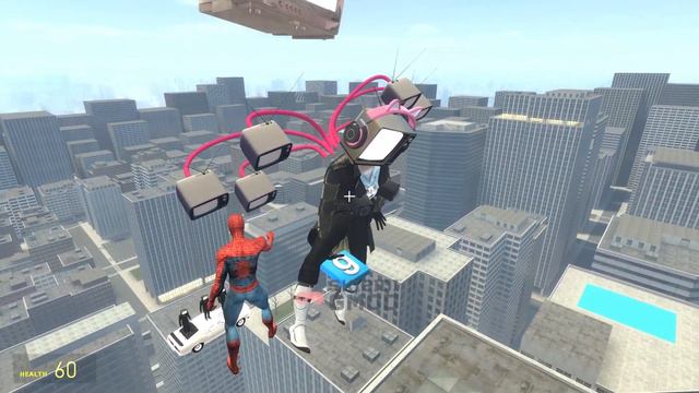 Spiderman vs All Tv Woman Garry's Mod! смотреть онлайн