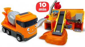 Машинки помощники устроили дорожные работы! Развивающие мультики для детей