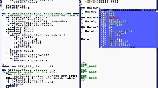 226 - 5-Minute Random Code Walk-Thru #3 (TempleOS) [2014] смотреть онлайн