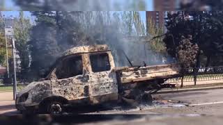 Центр Донецка под артиллерийским огнем формирований Украины.mp4 смотреть онлайн