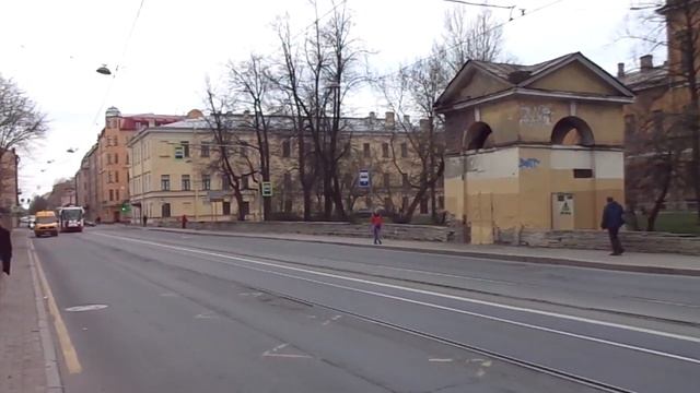 Трамвай Санкт-Петербурга 9-341: ЛМ-2008 б.1425 по №16 (22.04.19) смотреть онлайн