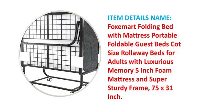 Portable Foldable Guest Beds 2022 | Foxemart Brand Bed Review on Amazon USA смотреть онлайн