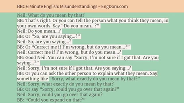 BBC Learning English   6 Minute Business English '14  Misunderstandings