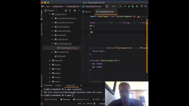 Integrating d3.js with React - Animating Graphics with React смотреть онлайн