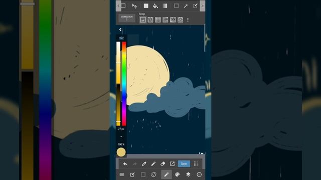 cute moon | draw with me | medibang paint android смотреть онлайн