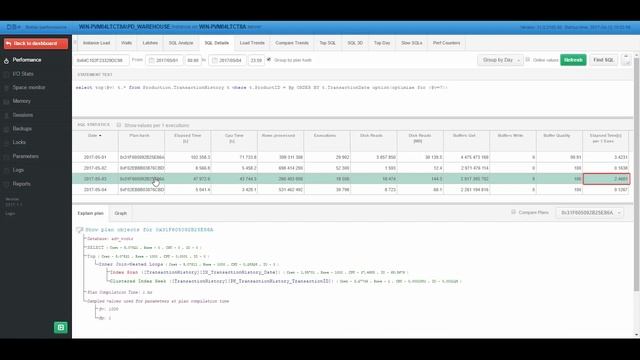 DBPLUS Performance Monitor: Execution Plan Change смотреть онлайн