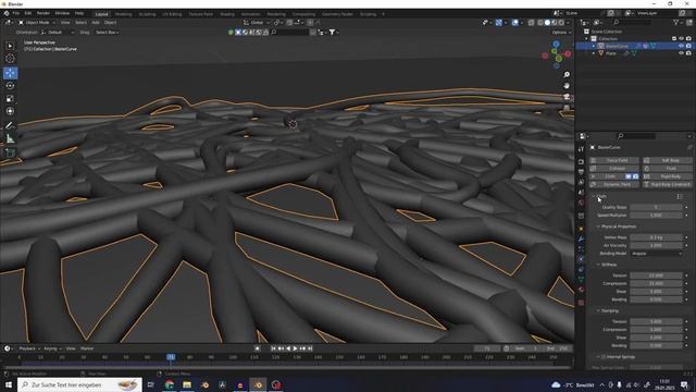 Curve to rope Simulation - Blender Addon tutorial смотреть онлайн