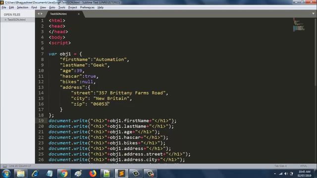 Extracting values from a JSON object смотреть онлайн