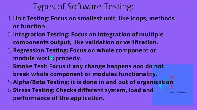 2.Types of Software Testing | Junit tutorial for beginners смотреть онлайн