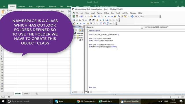 Learn Excel - Video 537 - VBA - Export outlook body content in Excel смотреть онлайн