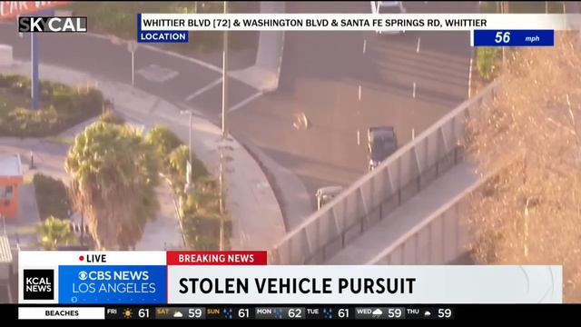 Pursuit suspect veers off freeway and into underpass wash before disappearing смотреть онлайн
