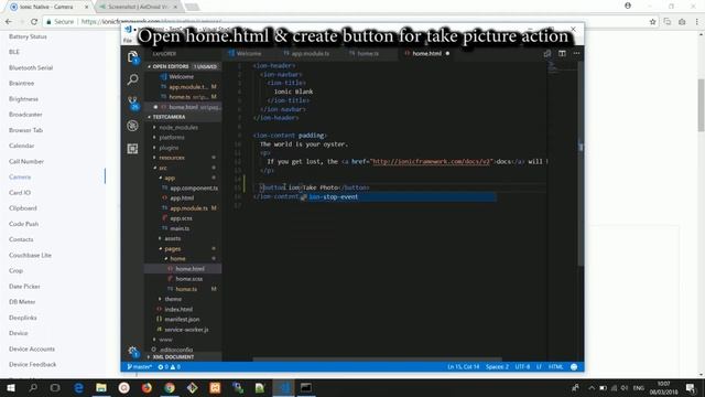 Ionic 3 Camera Native - Take Picture (1) смотреть онлайн
