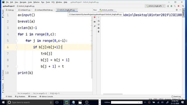 Tutorial 15 : Python | Bubble Sort| Descending Order| eval() function in Python смотреть онлайн