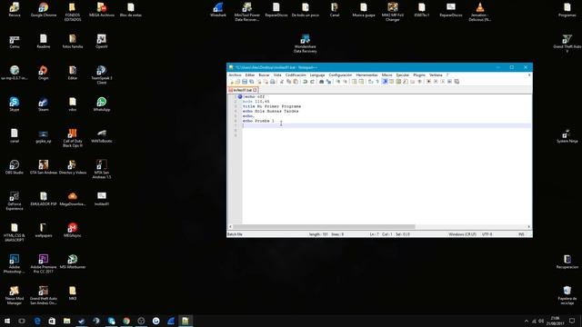 Tutorial Curso en BATCH 1# : Inicio + Comandos Iniciales смотреть онлайн