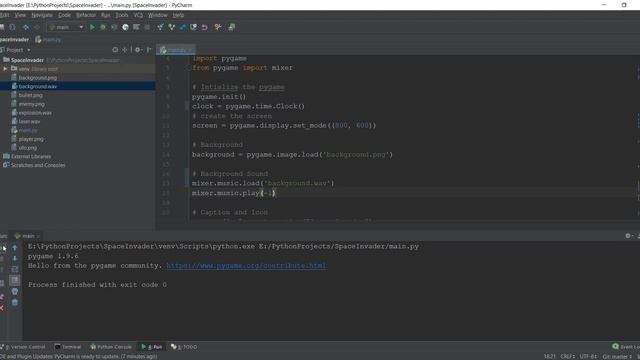 Pygame Tutorial - 16 - Adding Sounds and background music смотреть онлайн