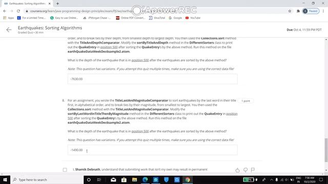 Coursera Answers :- Java Programming : Principles of Software Design. смотреть онлайн