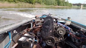 Казанка водомет мотор Ока ВАЗ 11113. работа мотора.