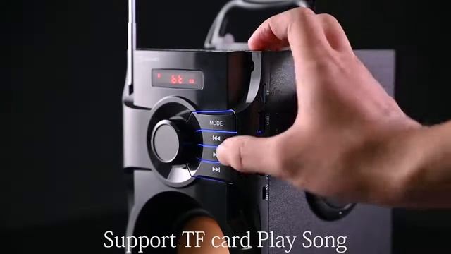 Bluetooth Колонка TOPROAD с пультом дистанционного управления смотреть онлайн