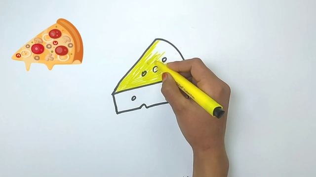 How to Draw Cheese for Kids | Bolalar uchun pishloq chizish | Рисование сыра для детей смотреть онлайн