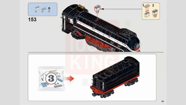 Mould King 12005 Building Instructions, SL7 Asia Express Train, Manual free download смотреть онлайн