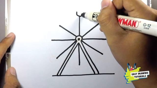 How to Draw Easy Ferris wheel смотреть онлайн