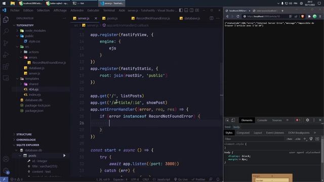 Apprendre le JavaScript : Découverte de fastify смотреть онлайн