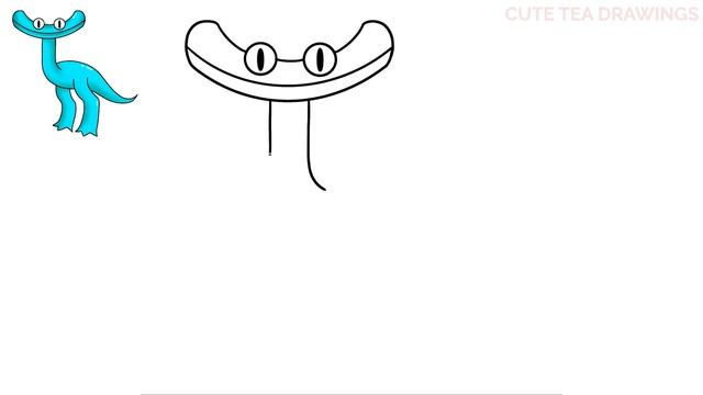 How To Draw Cyan - Rainbow Friends Chapter 2 | Easy Step By Step Drawing Tutorial смотреть онлайн