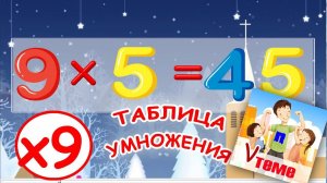 Музыкальная таблица умножения на 9. Развивающее видео для детей. Папа V теме
