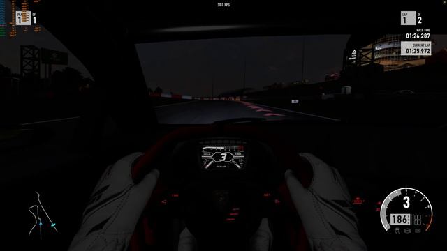 Lamborghini Sesto Elemento Nurburgring Forza 7 PC Night cockpit driver in camera 4K смотреть онлайн