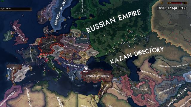 Red Flood - HOI4 Timelapse смотреть онлайн