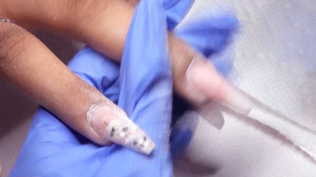 Acrylic Nails Refill Redesign Holo Peacock Chrome How To Tutorial Easy for Beginners смотреть онлайн